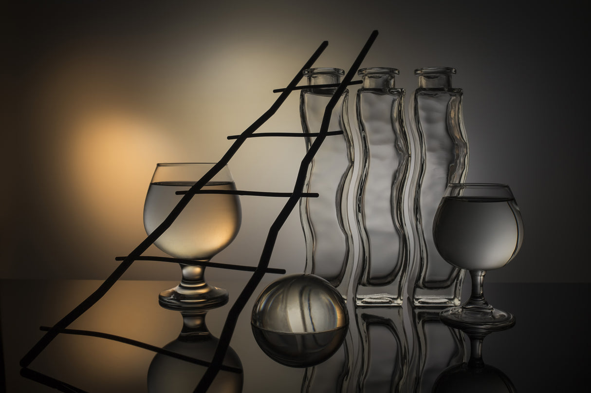 From the series "Experiments with glass" Poster och Canvastavla