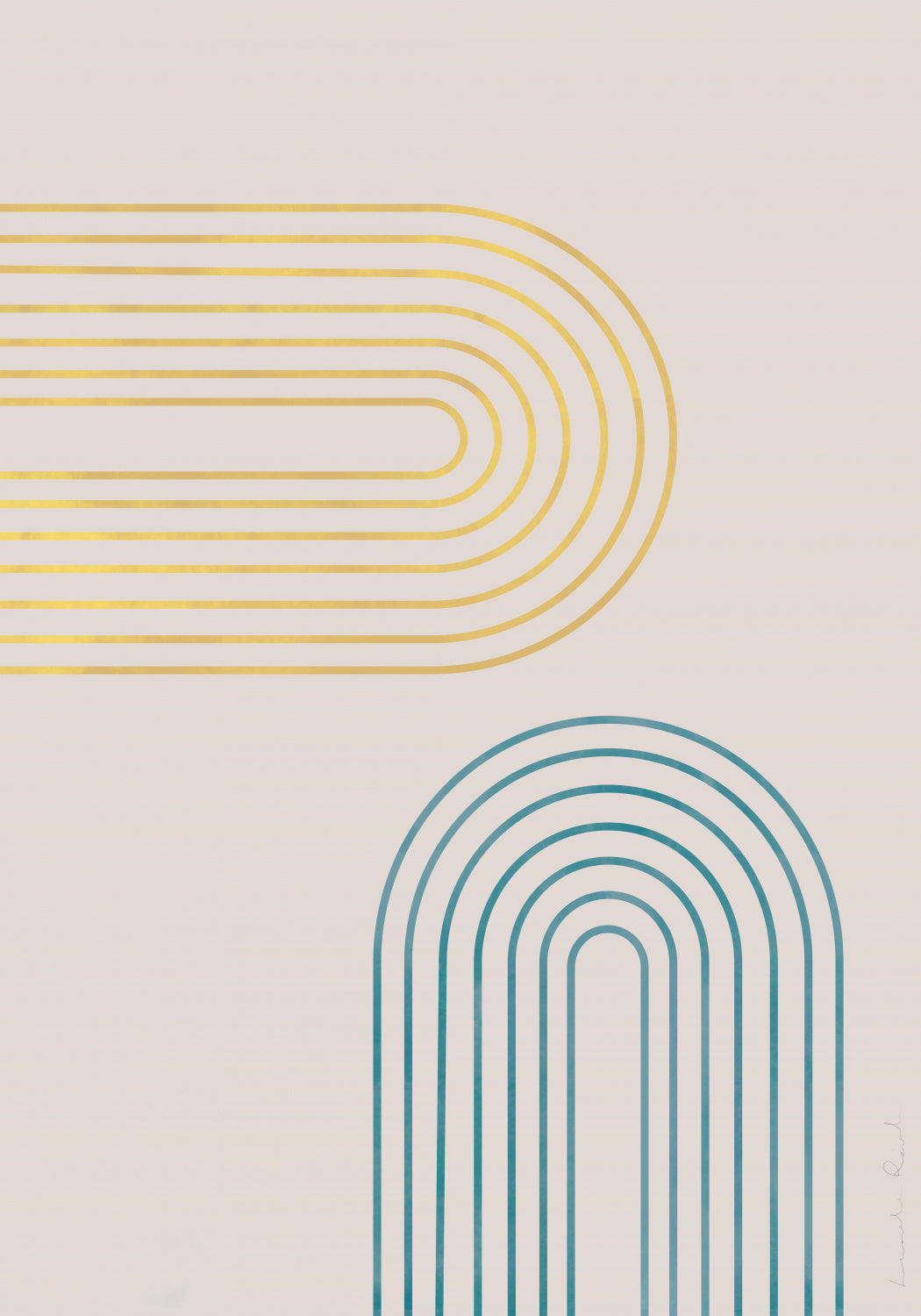 Archs in Spring Poster och Canvastavla