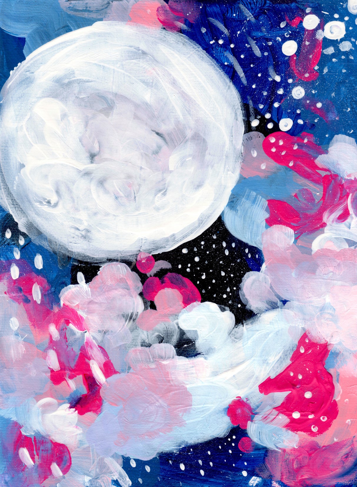 Magic Moon Poster och Canvastavla