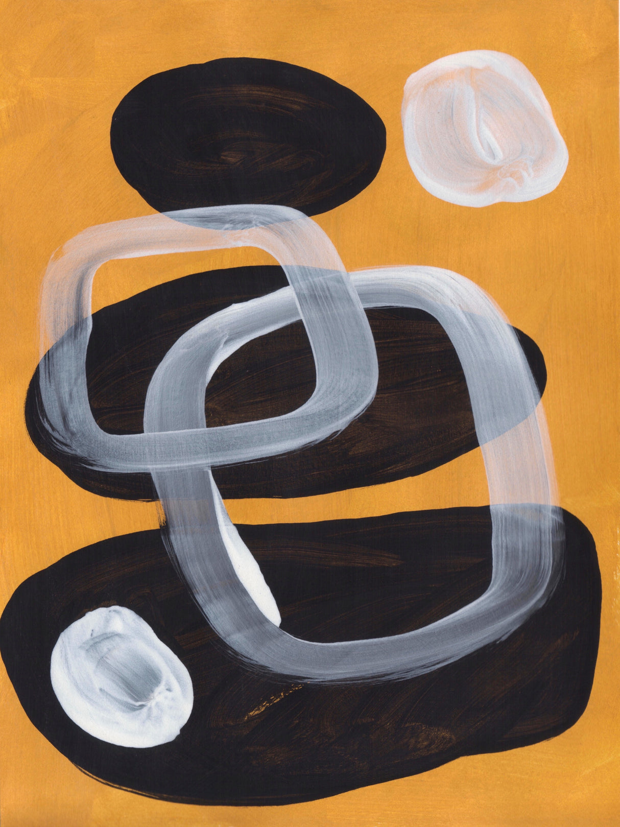 Midcentury Mustard Poster och Canvastavla