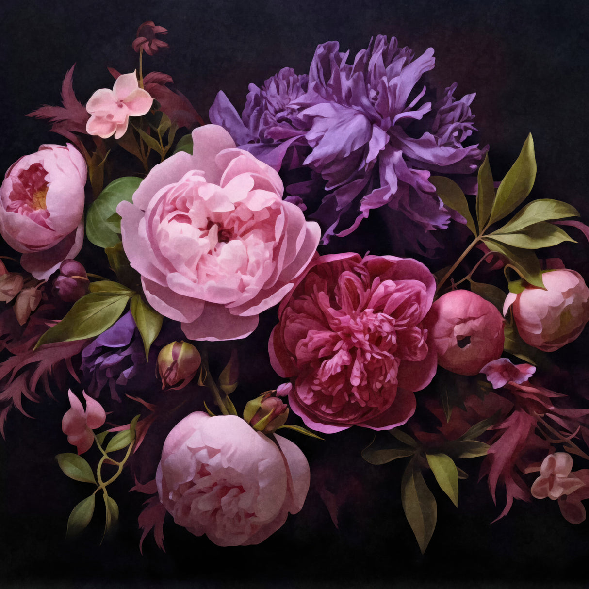 Spring Flower Bouquet Poster och Canvastavla
