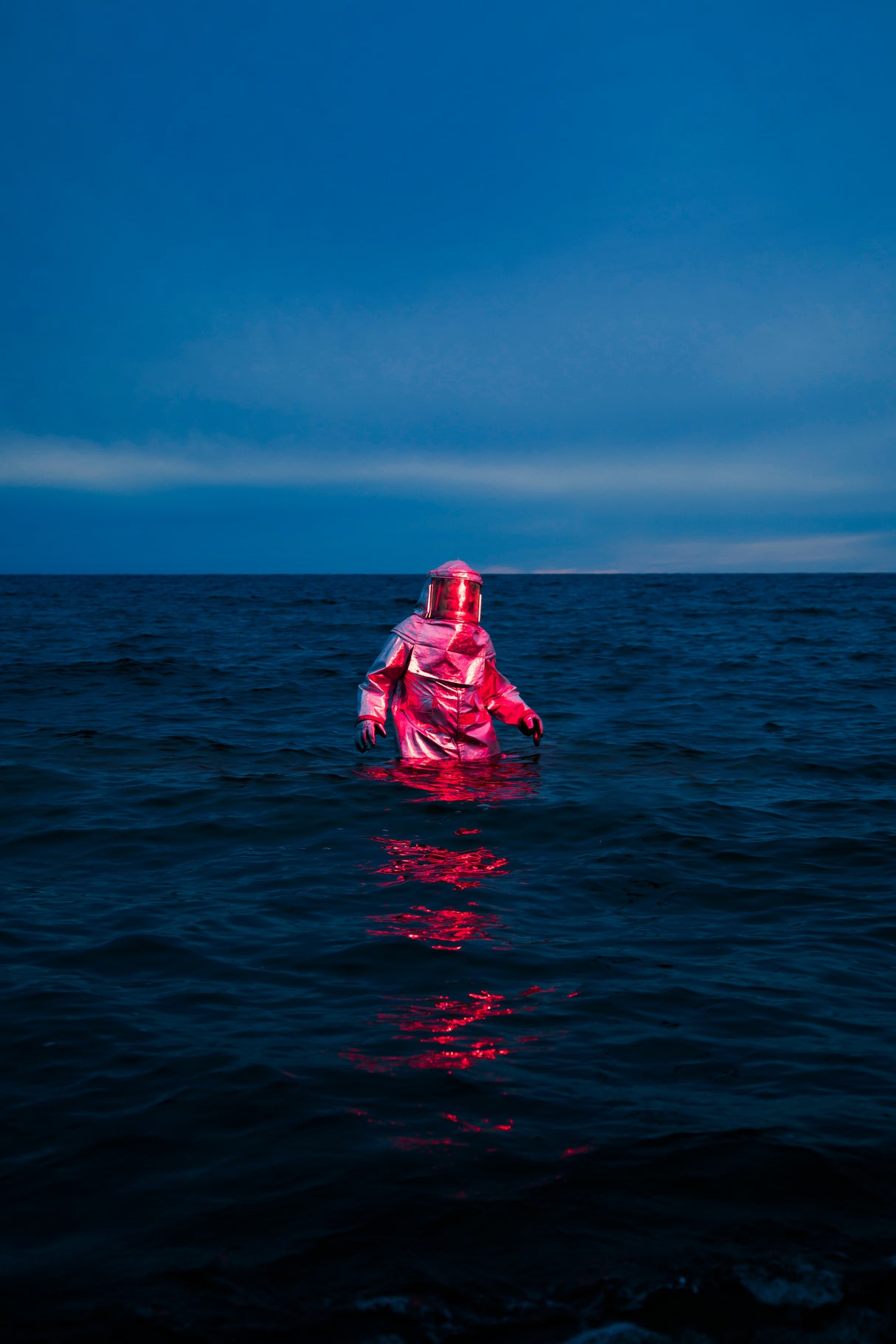 Spaceman Lost At Sea Poster och Canvastavla