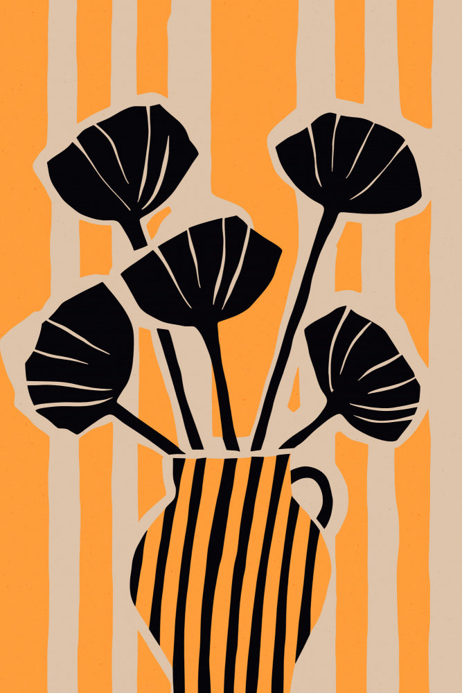 Stripedstilllifeno5 Fullsize Vas och keramikposter