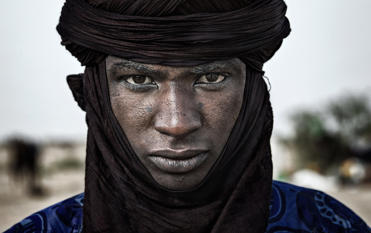 Peul man at the gerewol festival-Niger Poster och Canvastavla
