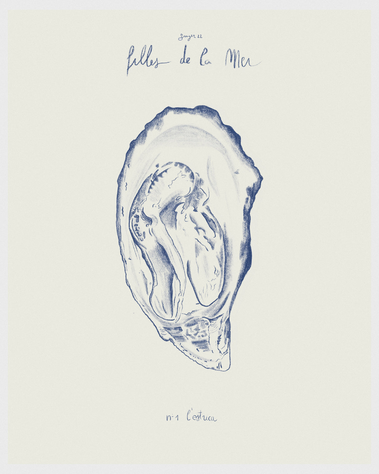 Filles de la mer n.1 - L’ostrica Poster och Canvastavla