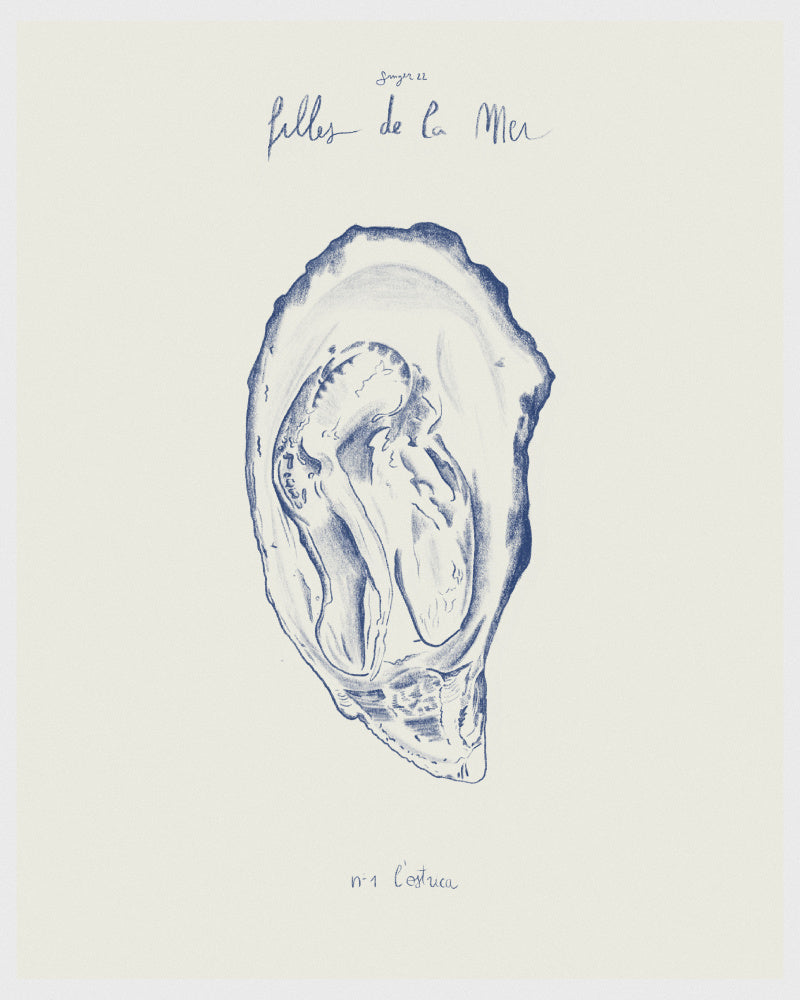 Filles de la mer n.1 - Laostrica Kitchen poster eller kökstavla