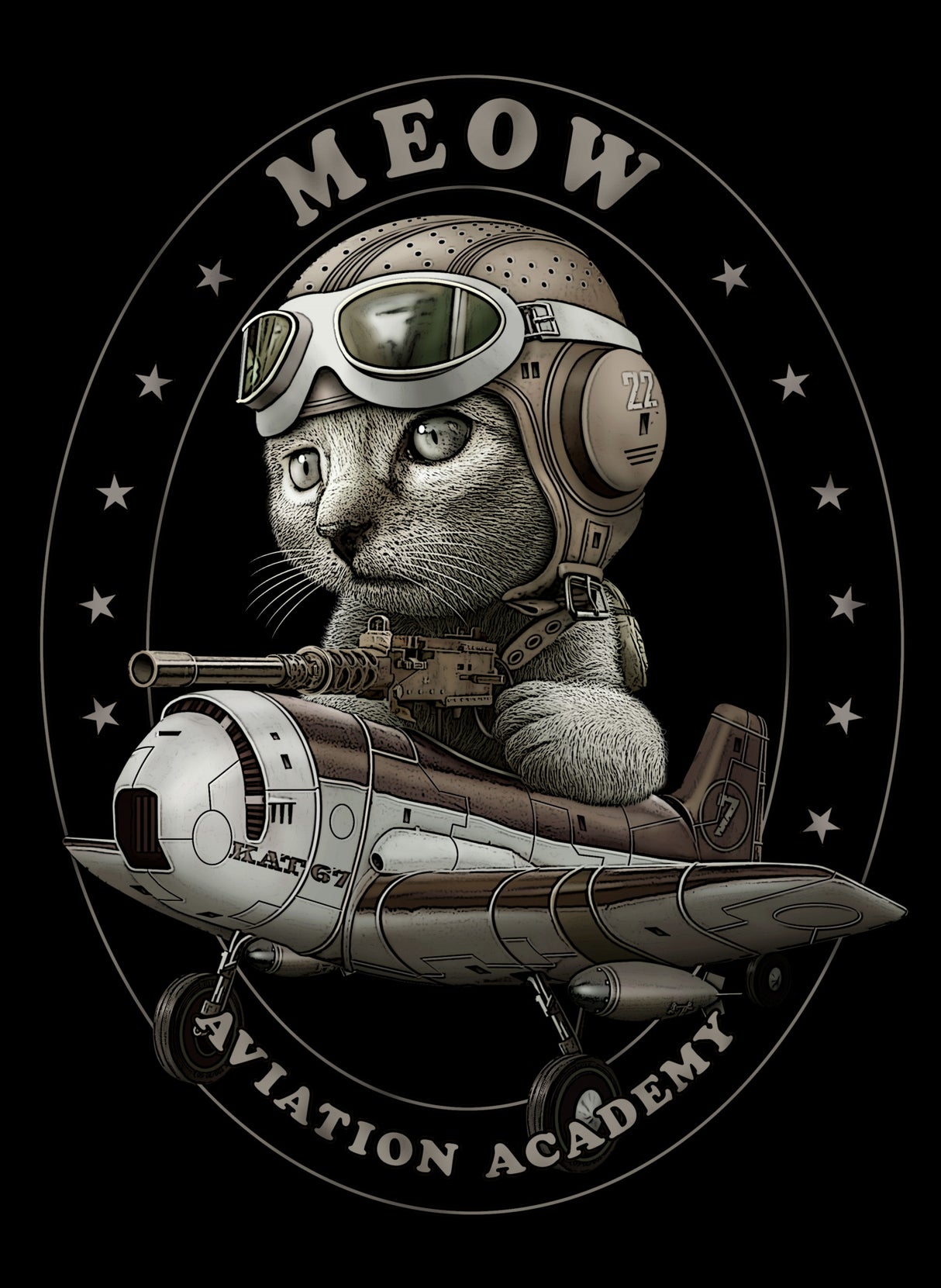 meow academy Poster och Canvastavla