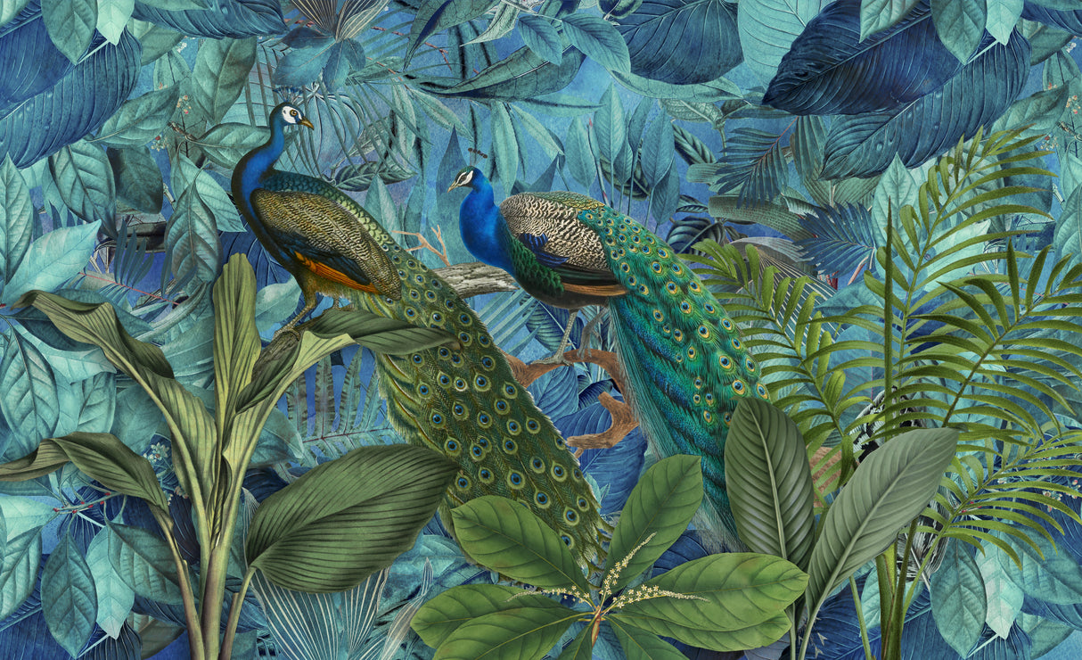 Jungle Birds Garden No1 Poster och Canvastavla