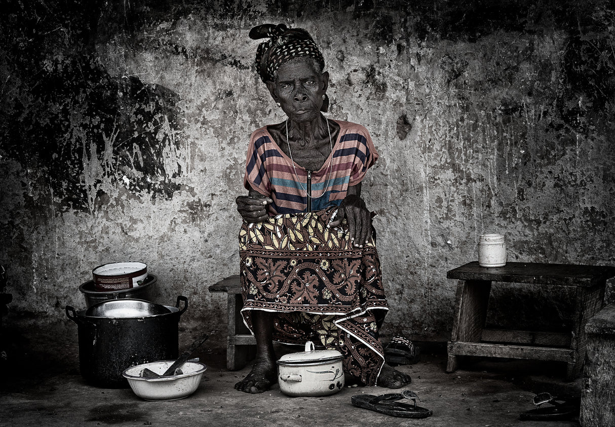 Woman from Ghana. Poster och Canvastavla