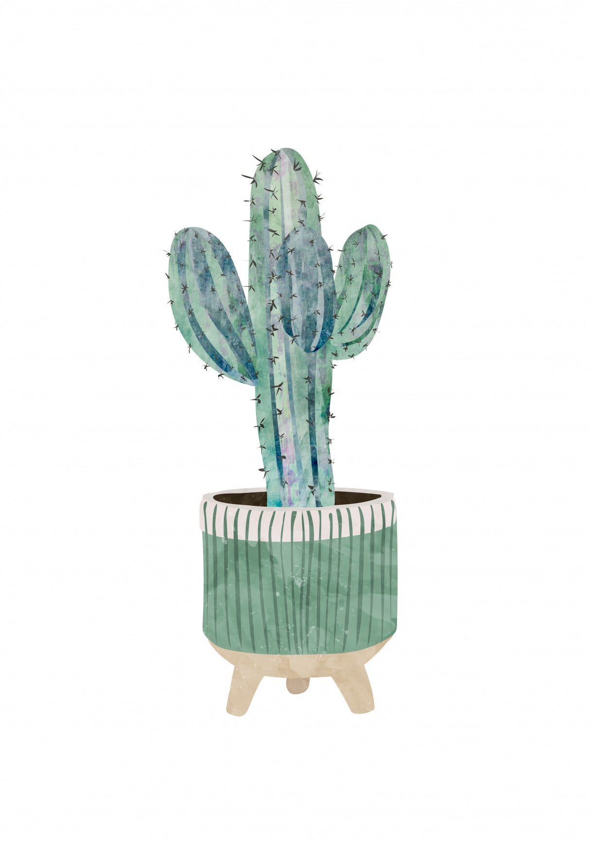 Boho scandi cactus 1 Poster och Canvastavla
