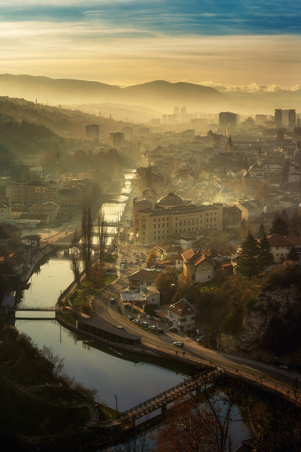 Sarajevo sunset Poster och Canvastavla