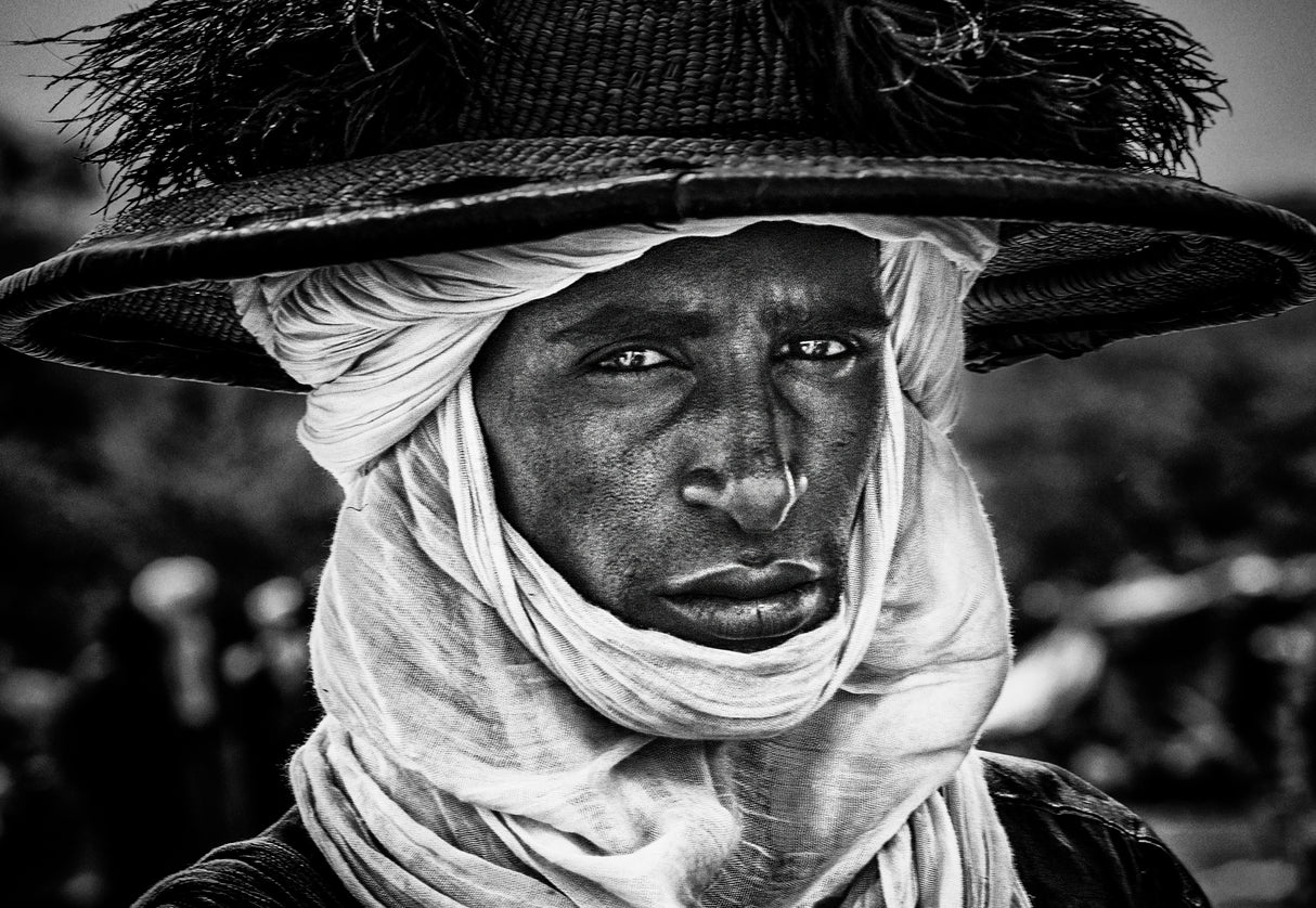 Peul man at a gerewol festival-Niger Poster och Canvastavla
