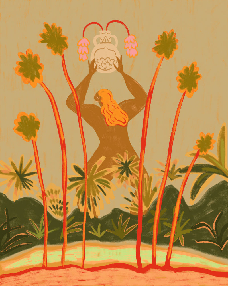 Beyond The Trees Vas och keramikposter