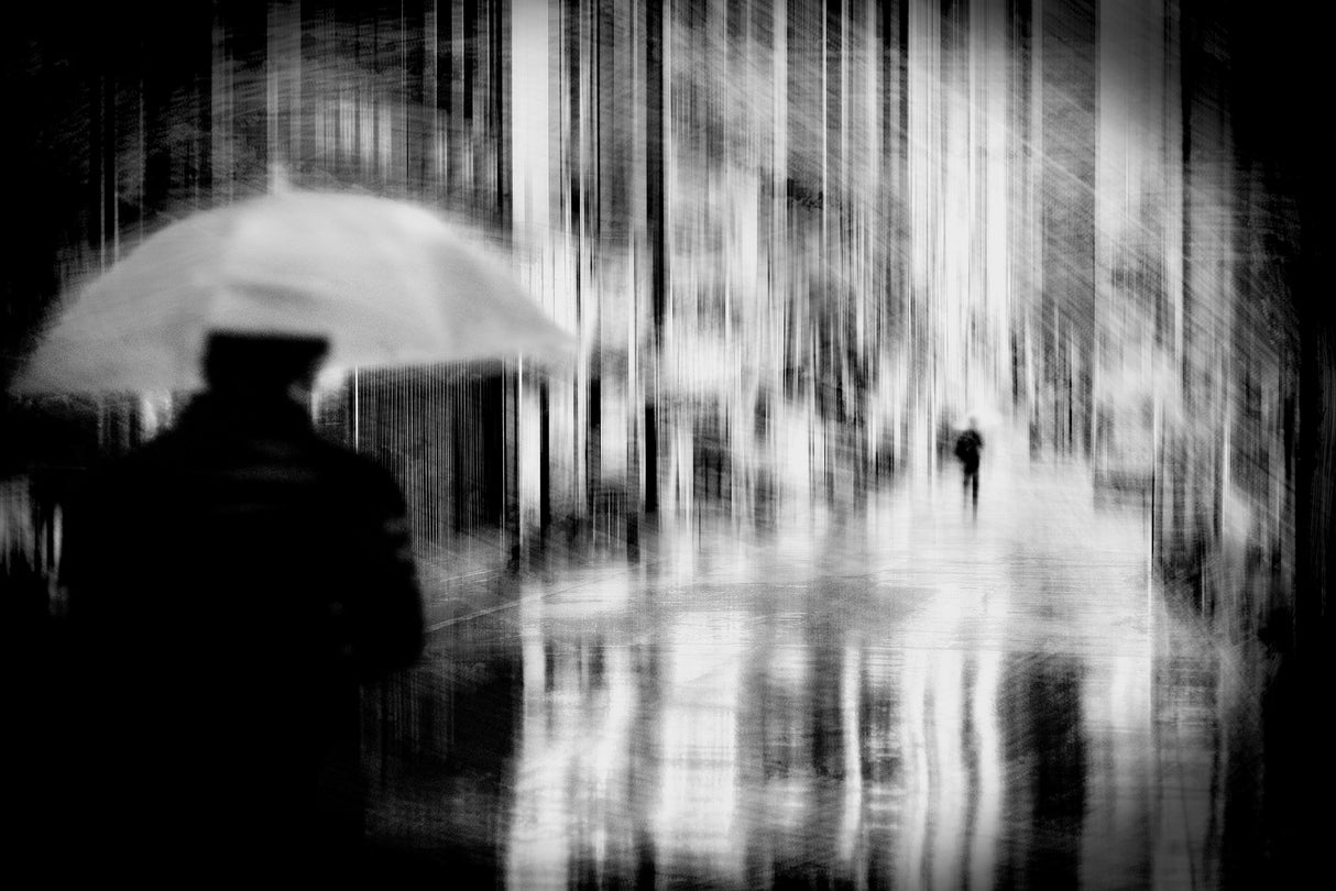 rainy town Poster och Canvastavla