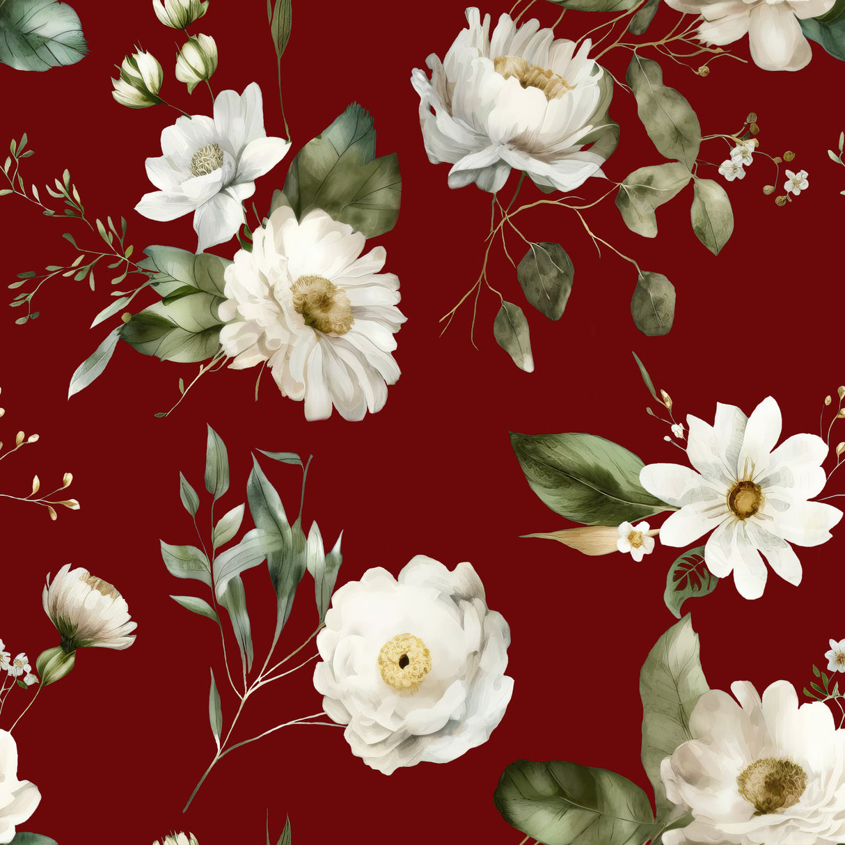 Wall Mural Wh 1 4096 Red Poster och Canvastavla
