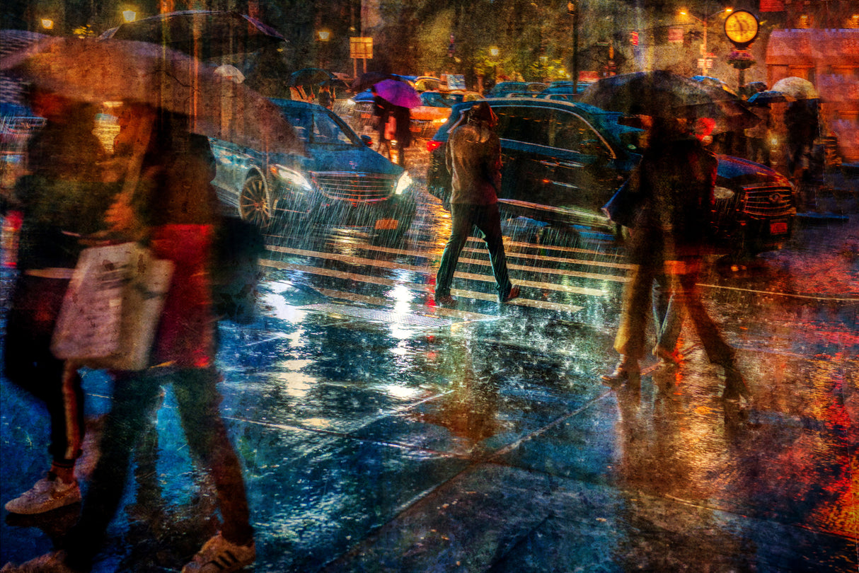 Rain in the city Poster och Canvastavla