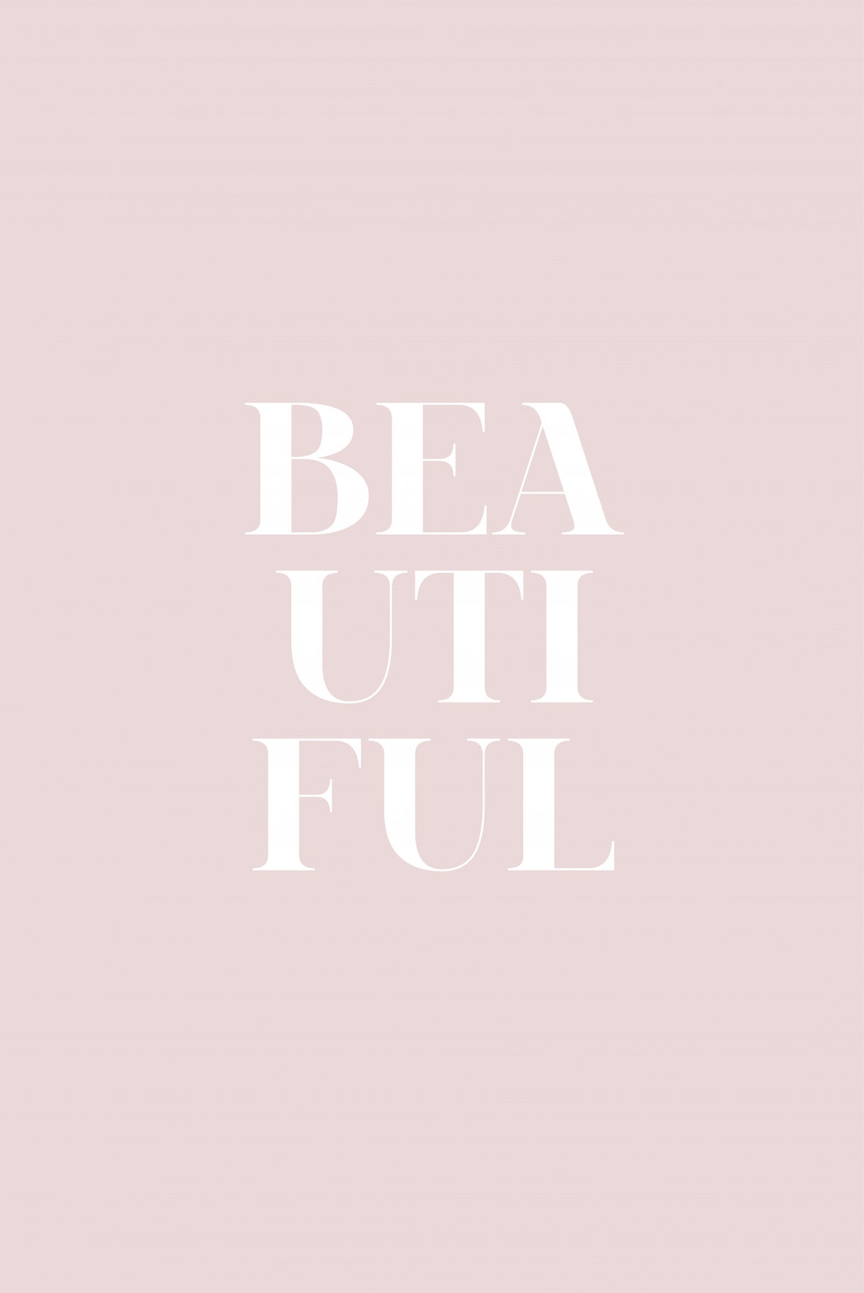 Beautiful Pink Poster och Canvastavla