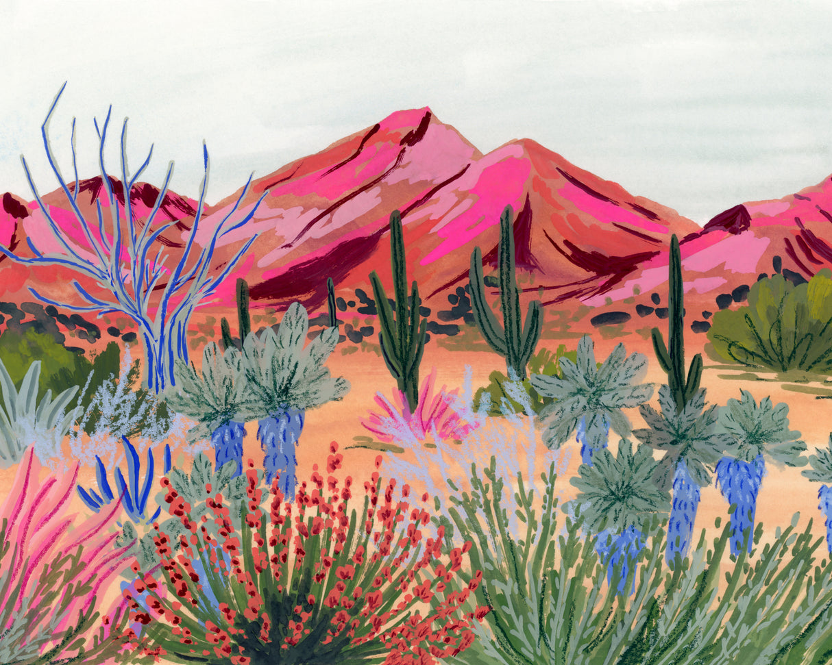 Bright Desert Poster och Canvastavla