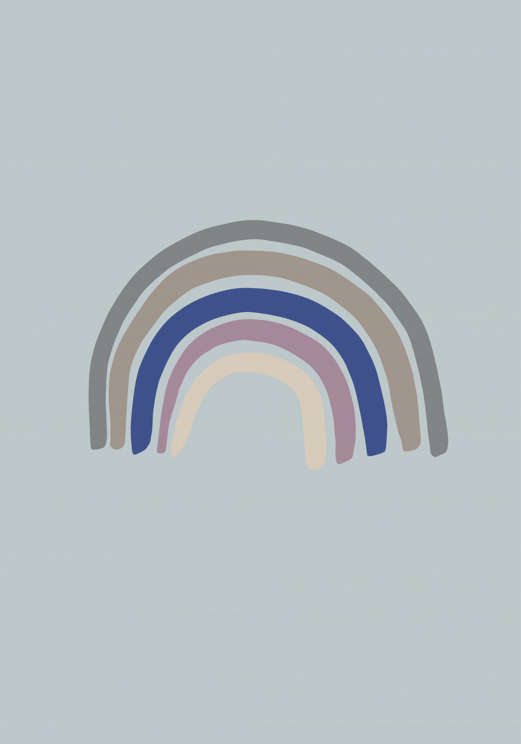 Rainbow Blue Poster och Canvastavla