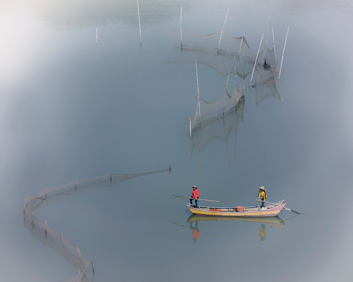Cruising On the Fish Farm Poster och Canvastavla