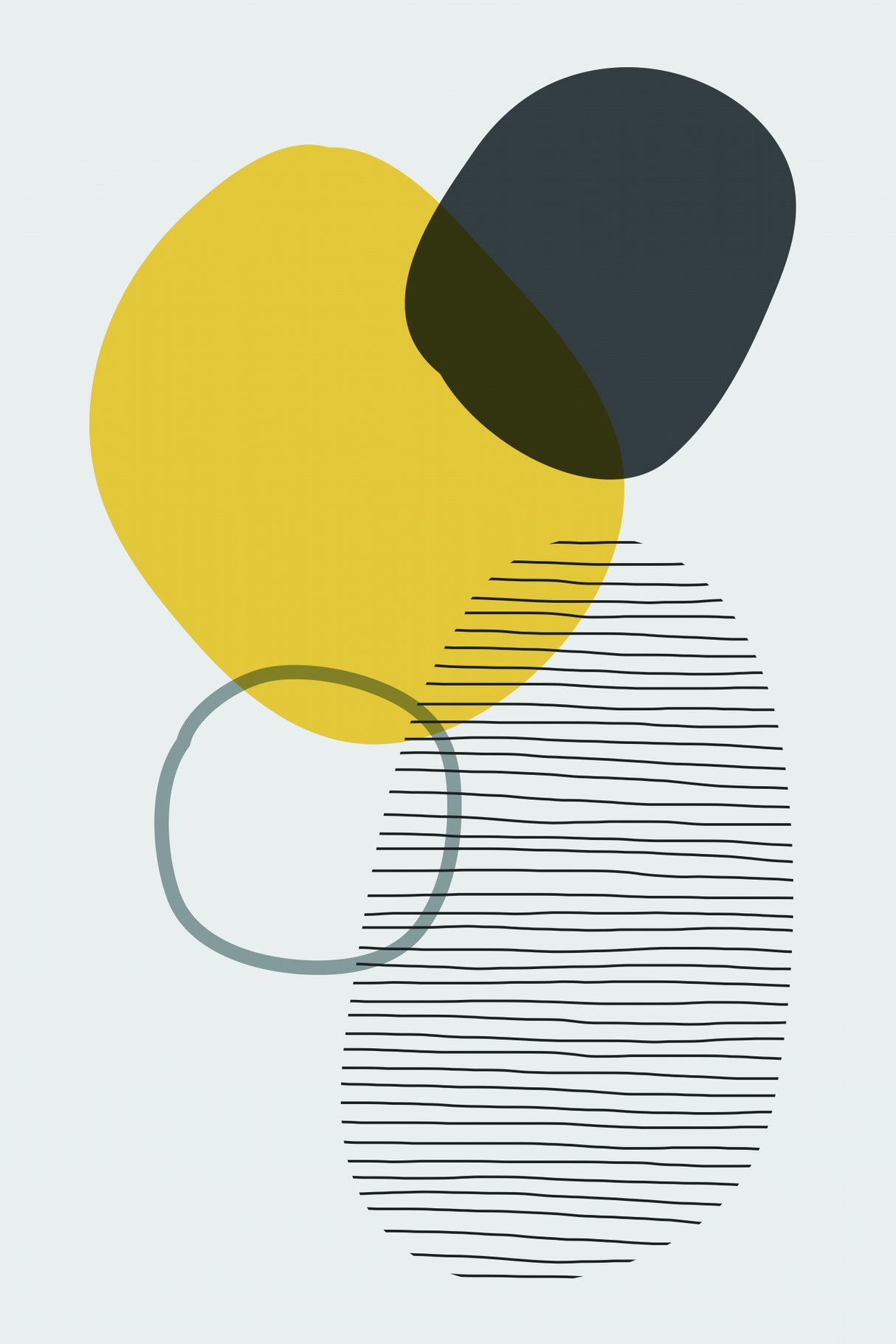 Boho Abstract Vibes #2 Poster och Canvastavla