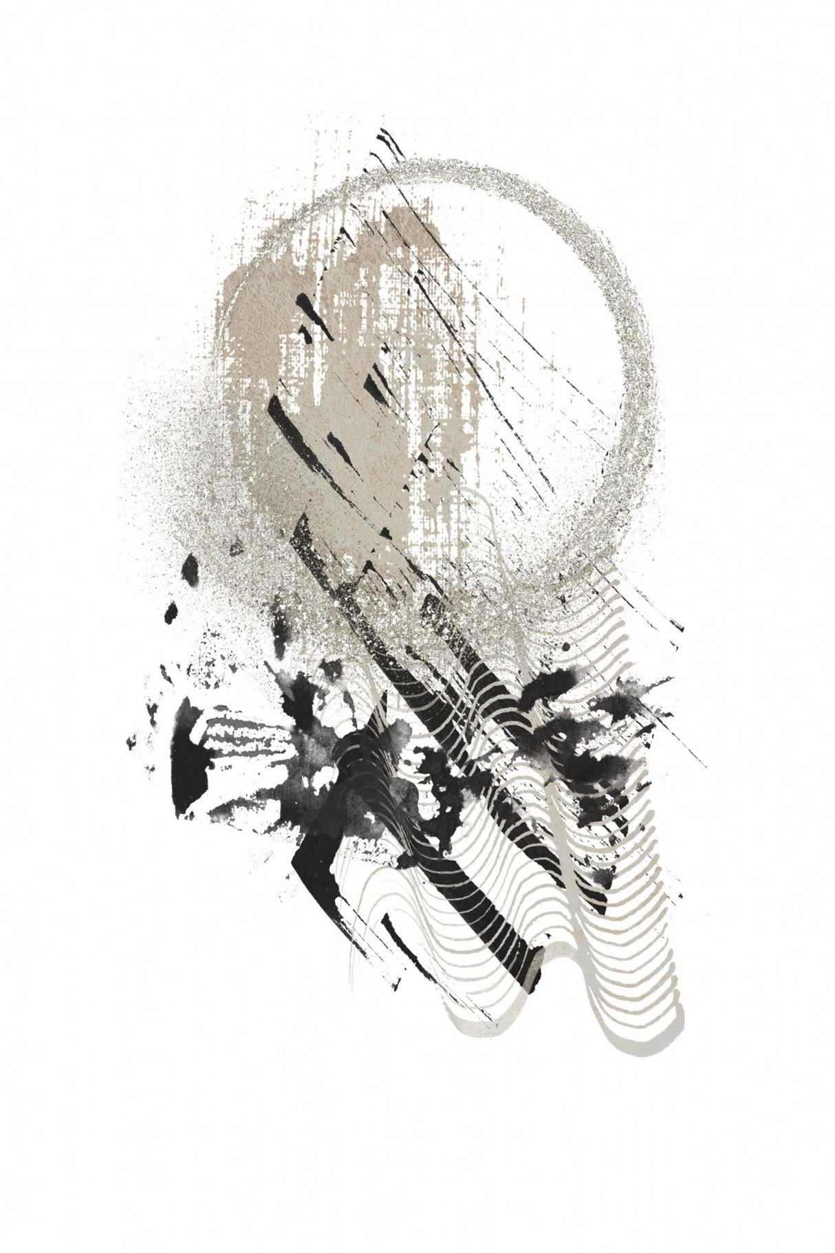 Black N Silver 3 Poster och Canvastavla