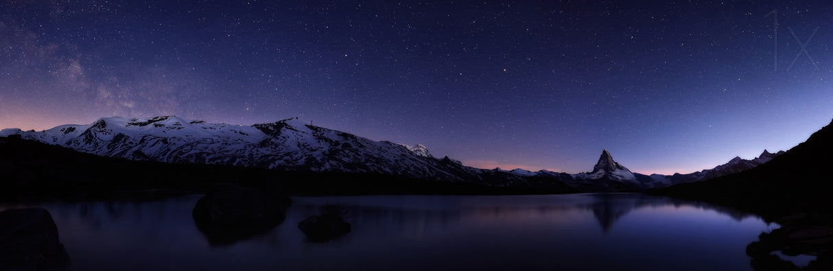Stars at Matterhorn Poster och Canvastavla