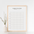 Weekly Family Planner Poster