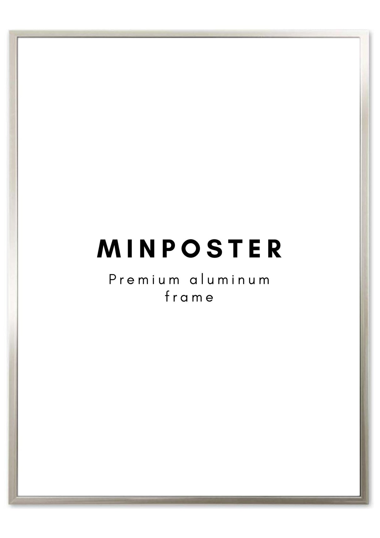 Metallram silver 70x100 Min Poster