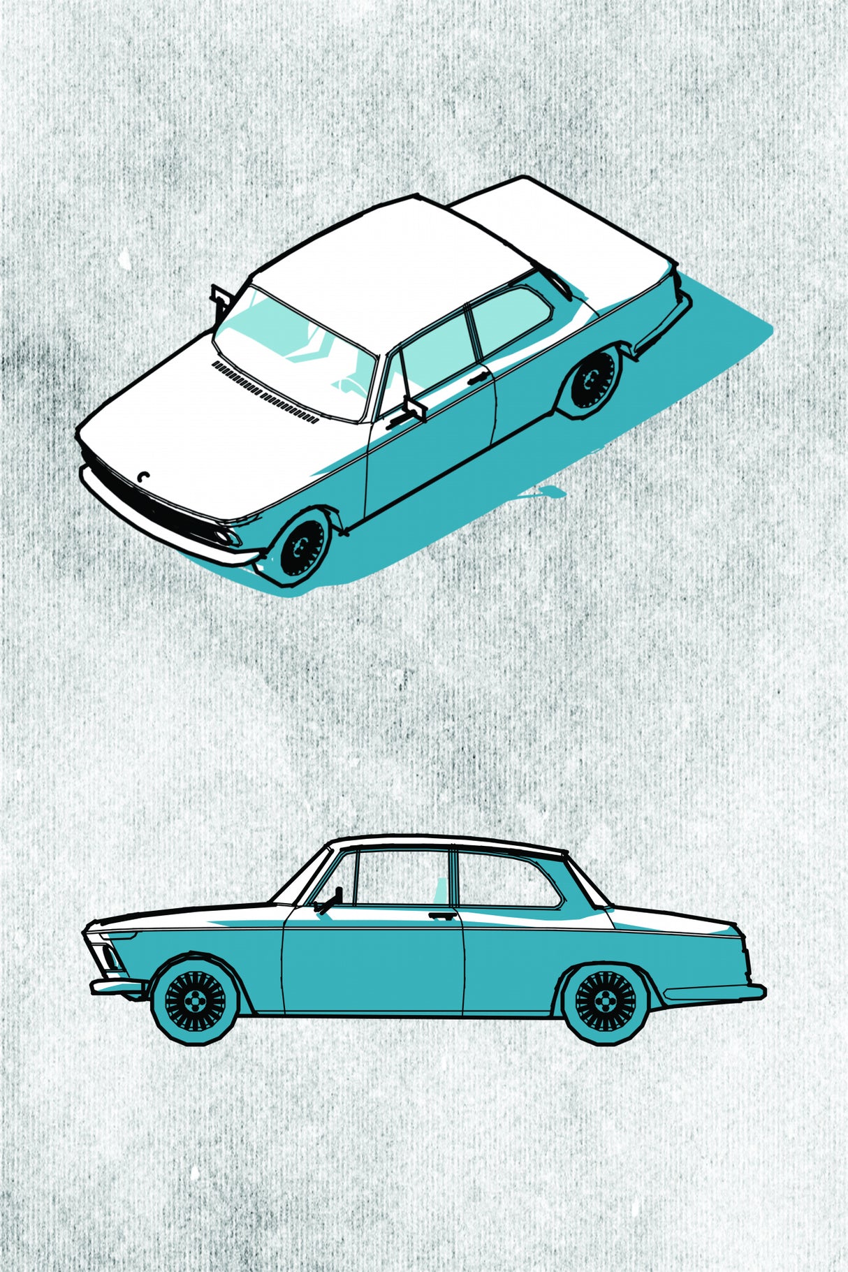 Minimal Car Series I Poster och Canvastavla