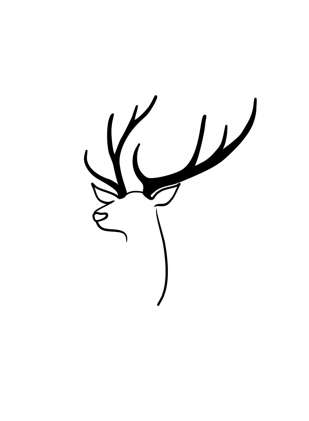 The deer Poster och Canvastavla