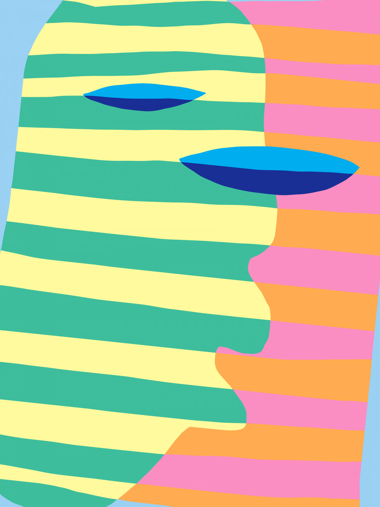 Abstract Stripe Minimal Collage 8 Poster och Canvastavla