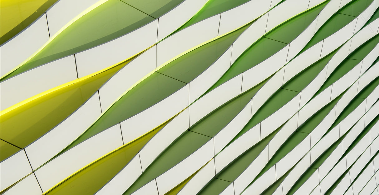 Dancing yellow and green Poster och Canvastavla