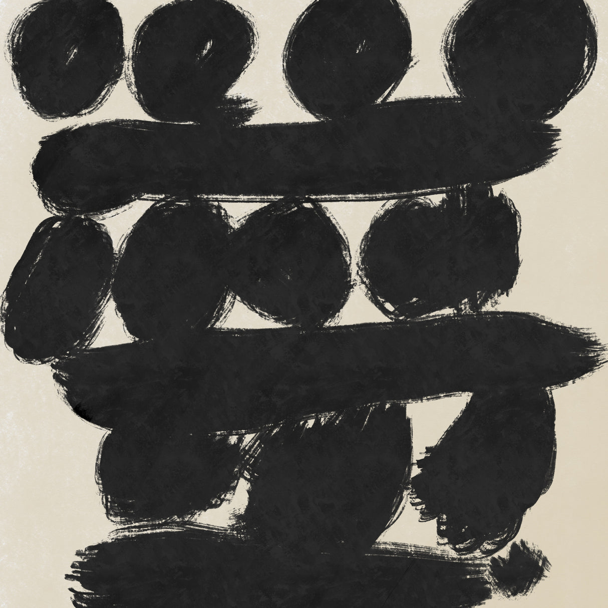 Circles abstract 03 Poster och Canvastavla