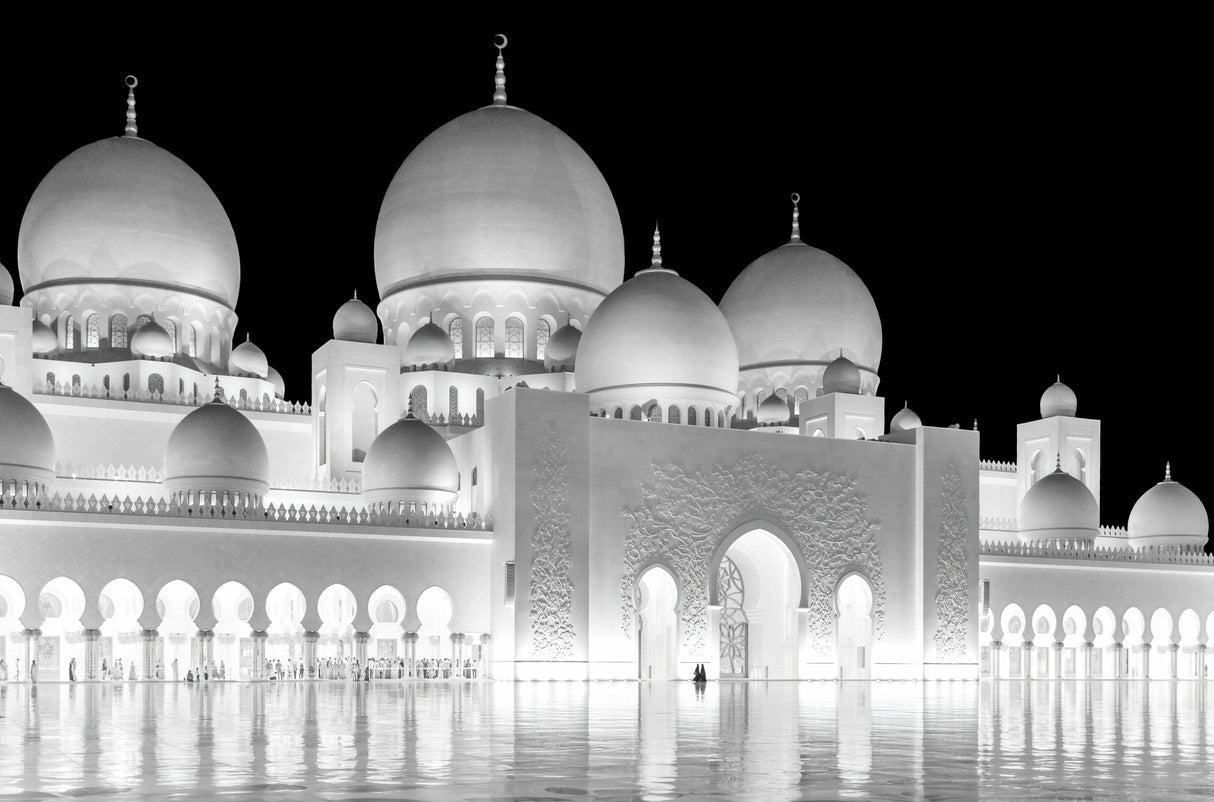 Light of Abu Dhabi Grand Mosque Poster och Canvastavla