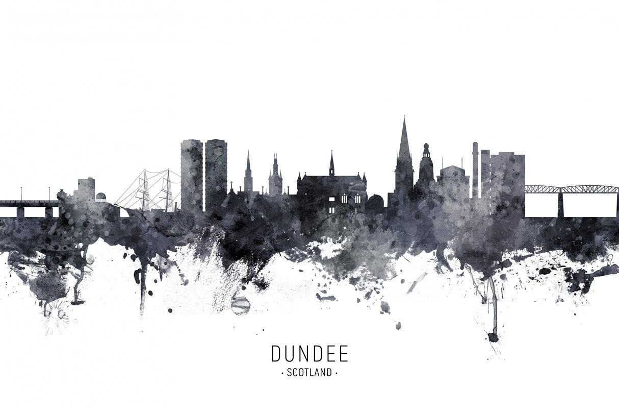 Dundee Scotland Skyline Poster och Canvastavla