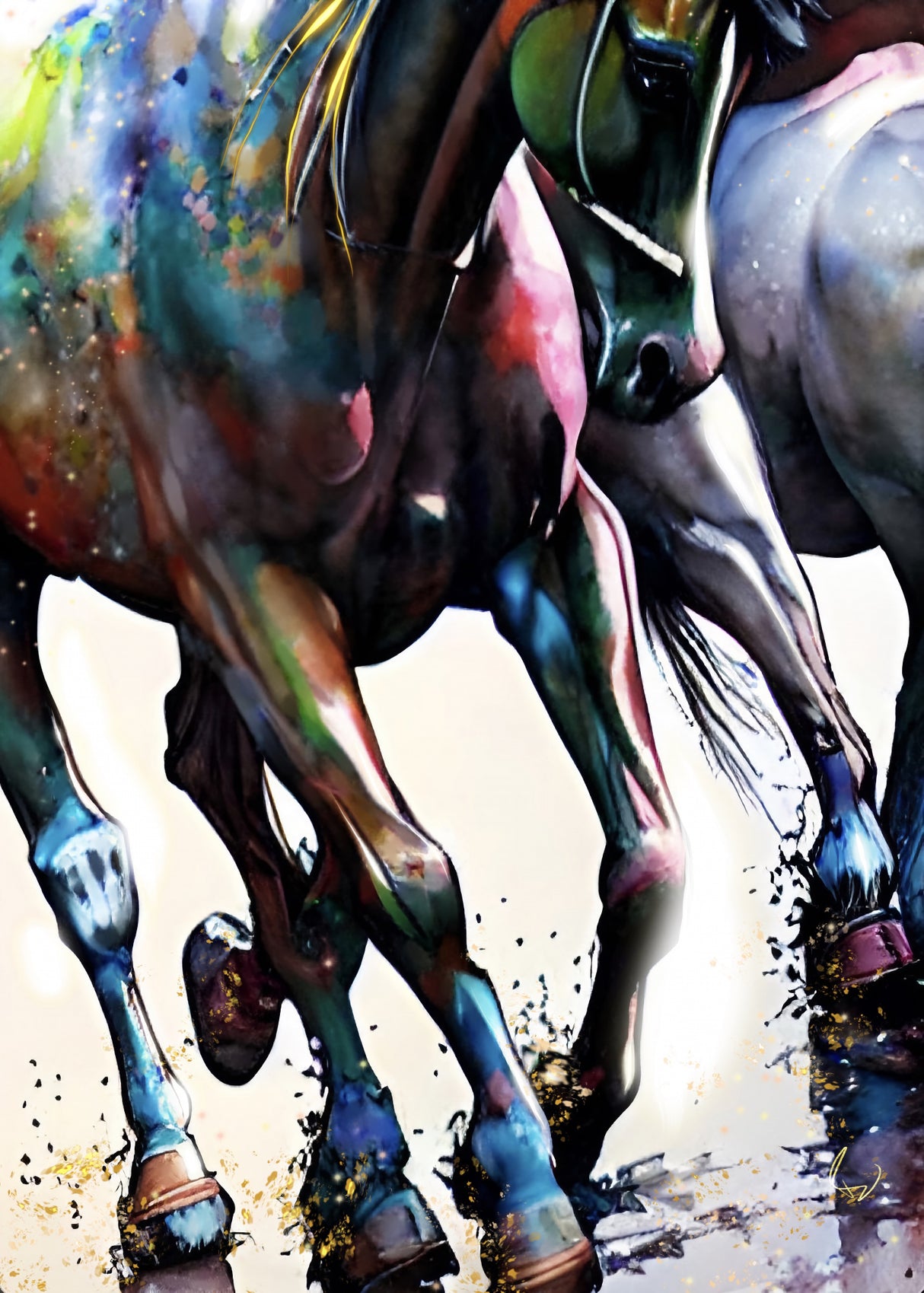 Galloping Poster och Canvastavla