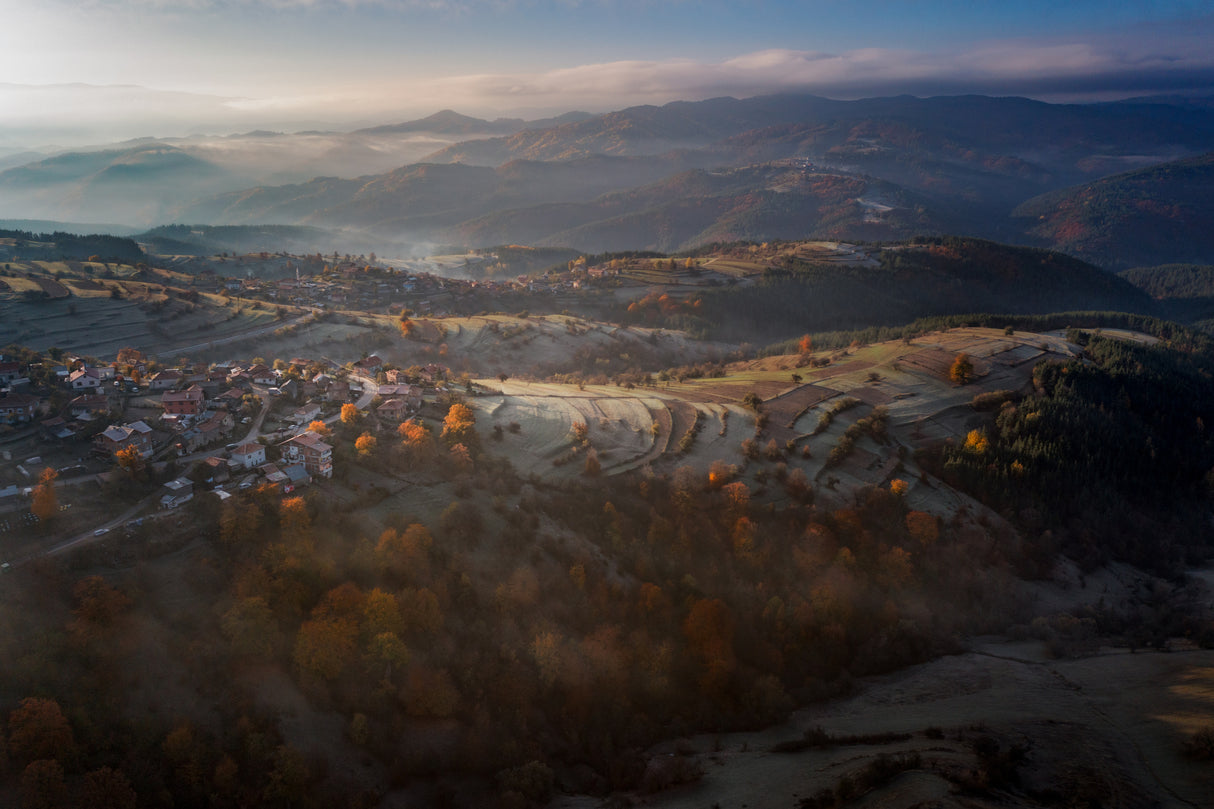 Bird's view hills Poster och Canvastavla