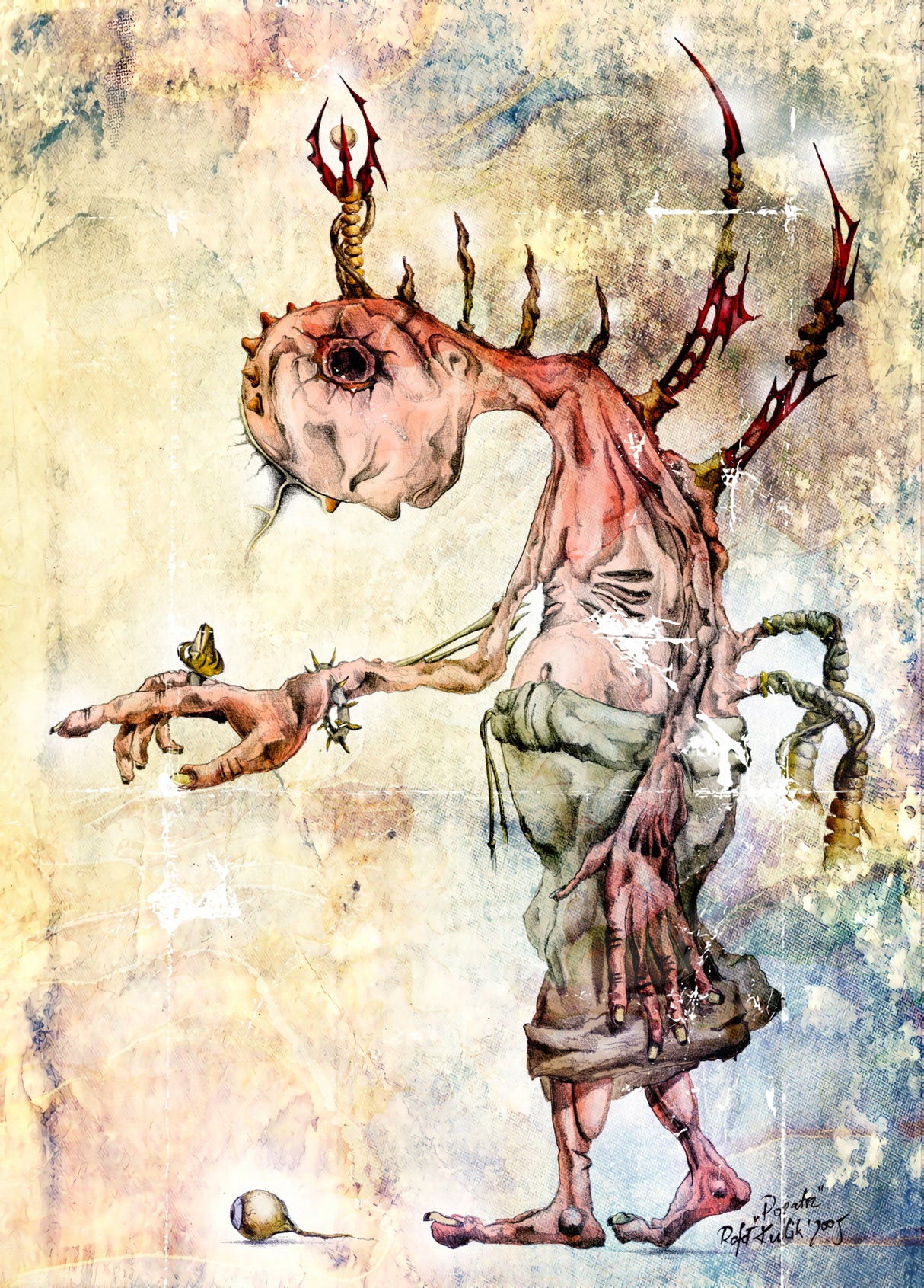 Don't look there - fantasy Poster och Canvastavla