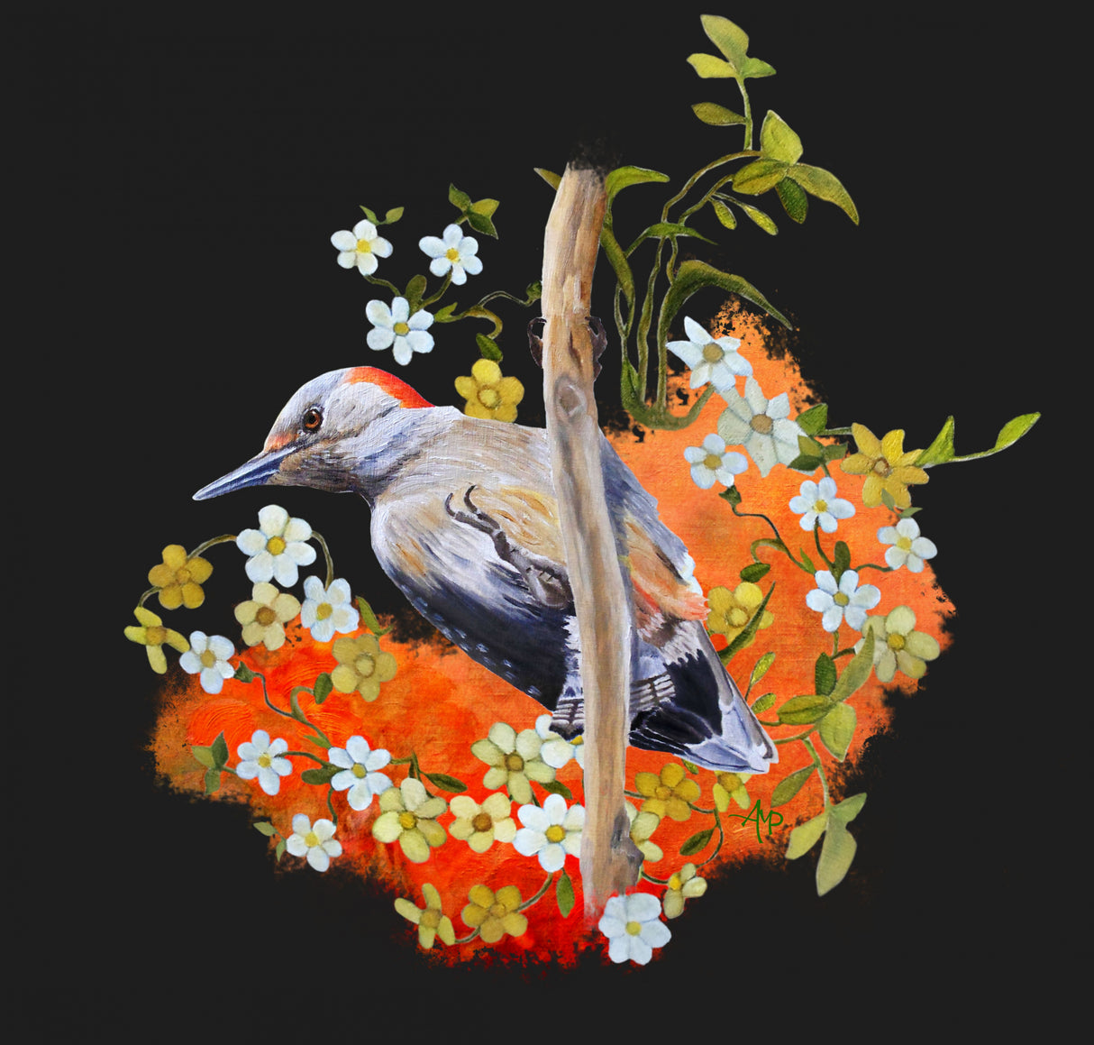 Gardenwatch Woodpecker.png Poster och Canvastavla