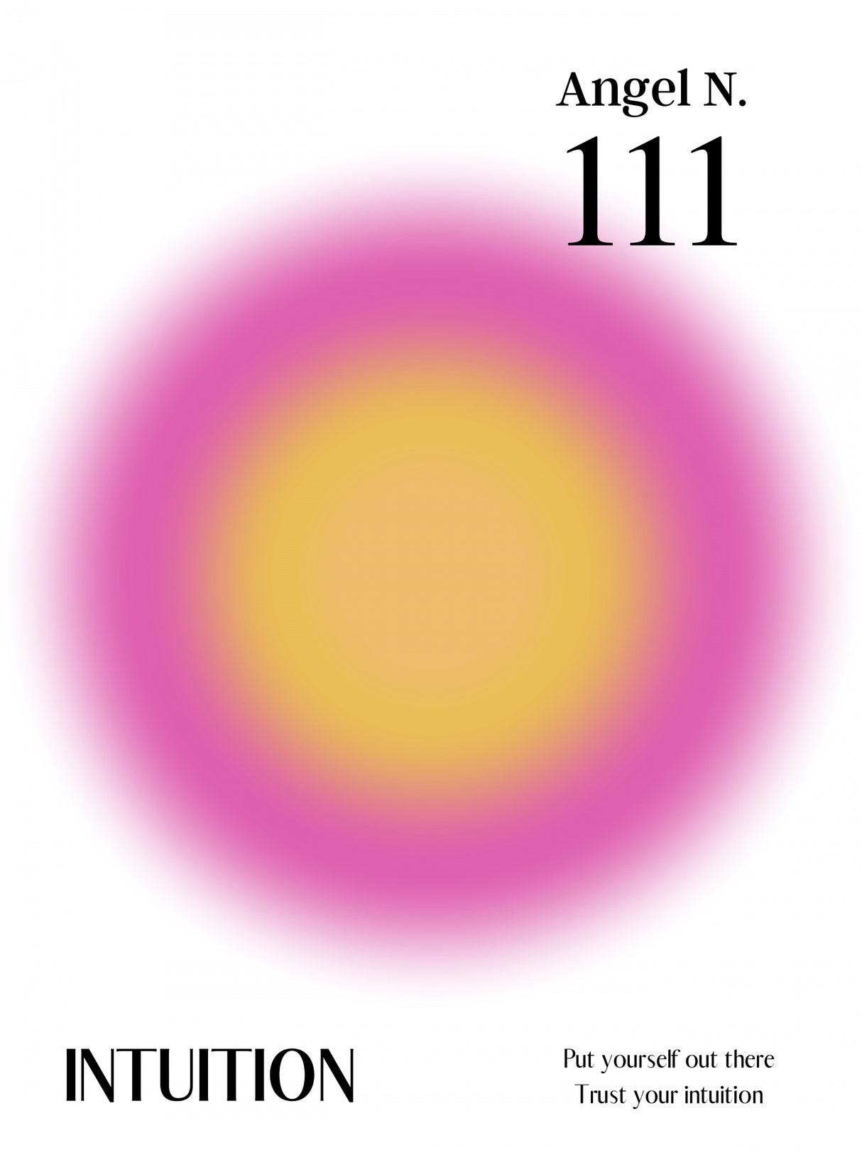 Angel Number 111 Poster och Canvastavla