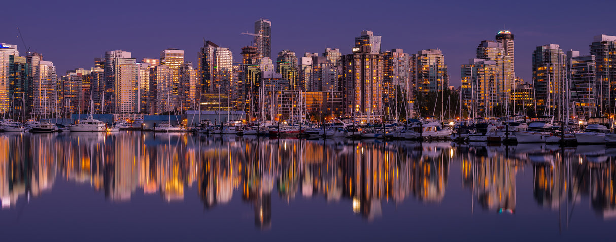 Glowing Vancouver Poster och Canvastavla