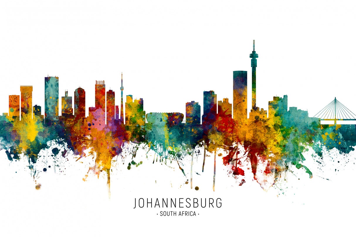 Johannesburg South Africa Skyline Poster och Canvastavla