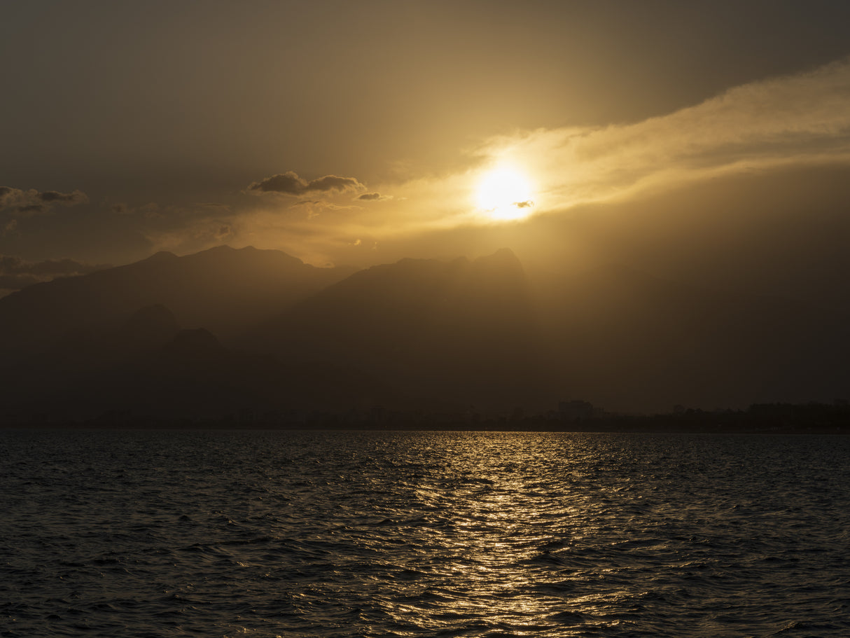 amazing sunset and great sea view Poster och Canvastavla