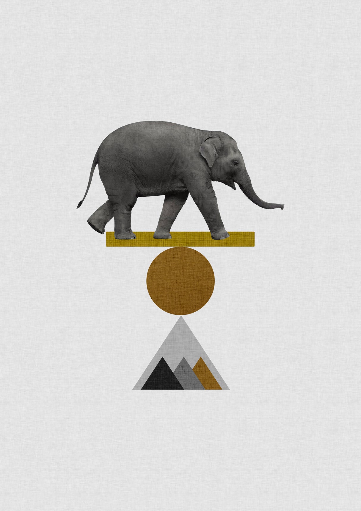 Tribal Elephant Poster och Canvastavla