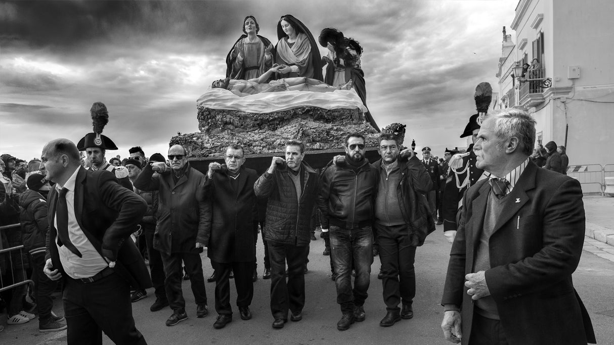Holy Week in south of Italy: Gallipoli Poster och Canvastavla