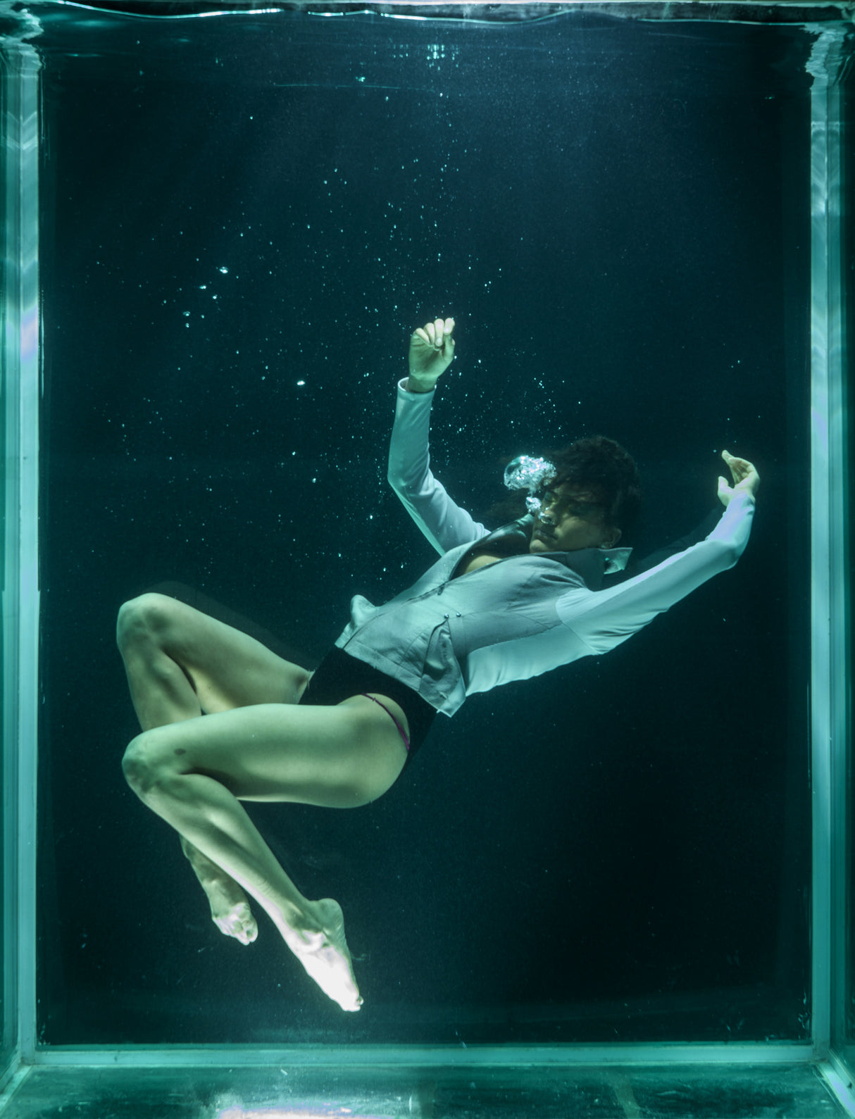 underwater artistic portrait shooting Poster och Canvastavla