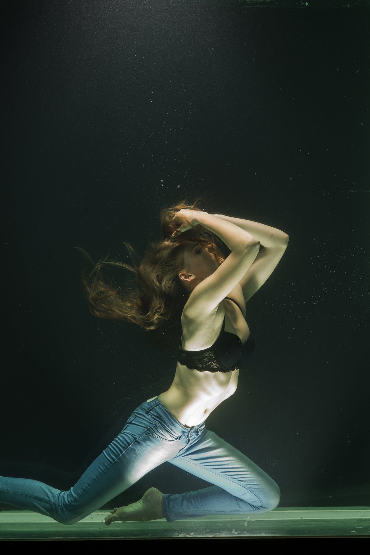 underwater artistic portrait shooting Poster och Canvastavla