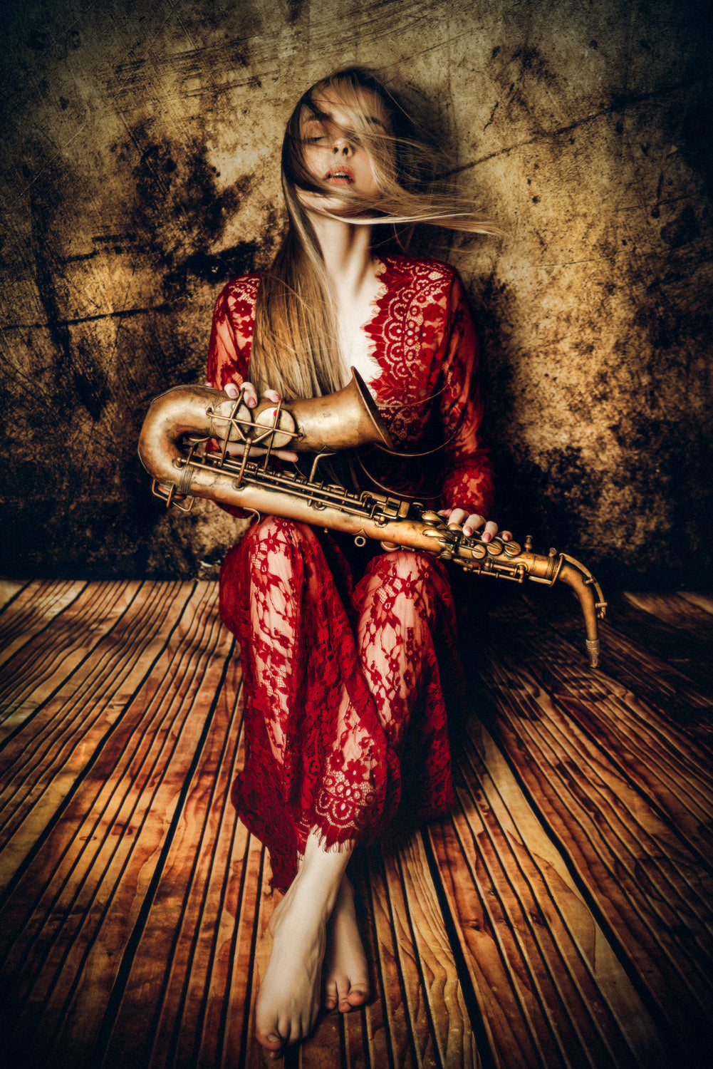 The beauty of a woman is like music Poster och Canvastavla