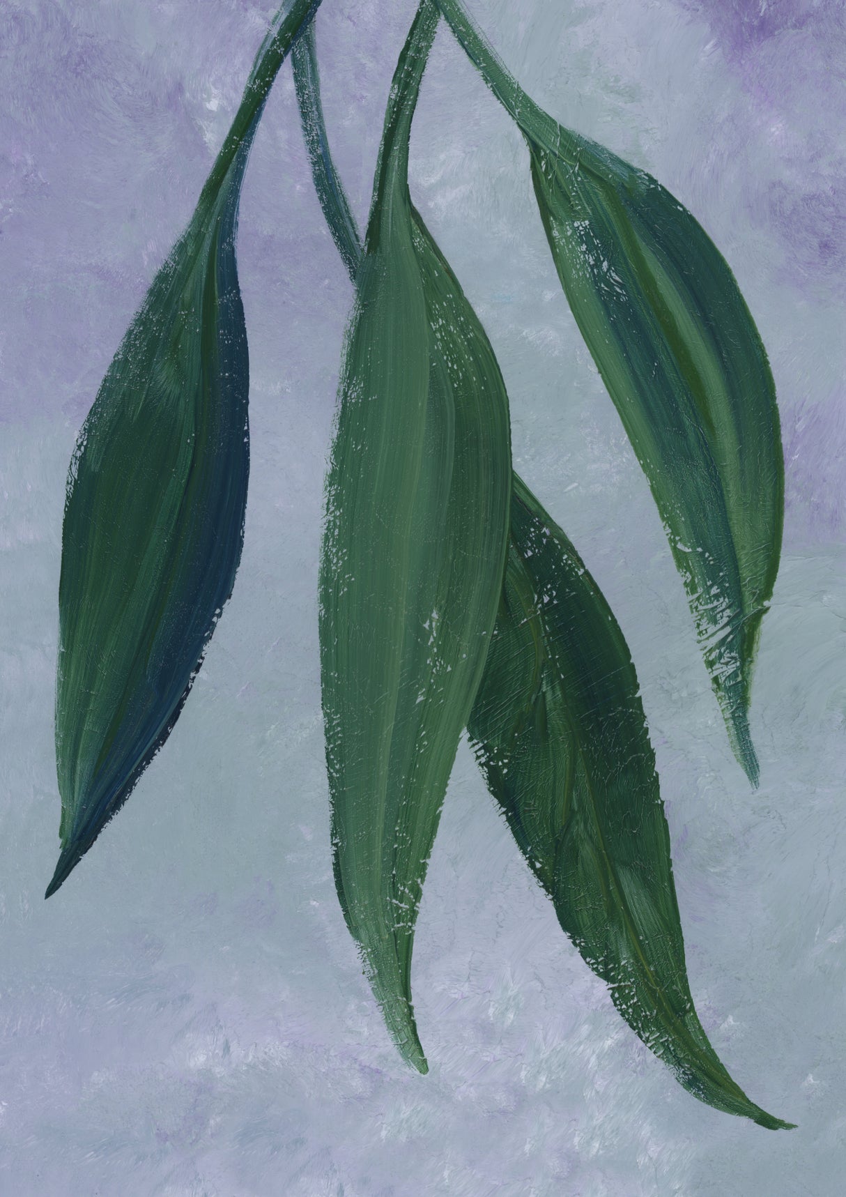 Sulio cascading leaves Poster och Canvastavla